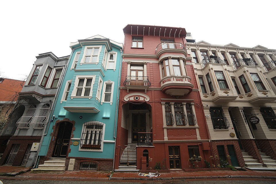 Gekleurde huizen in Balat
