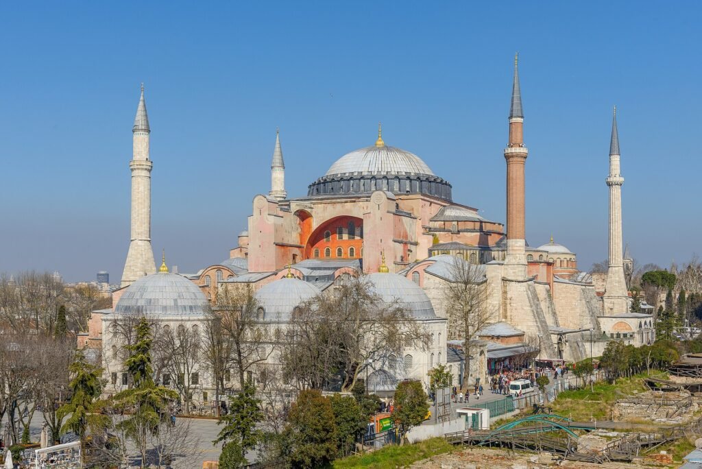 De Hagia Sophia in de wijk Sultanahmet in Istanbul
